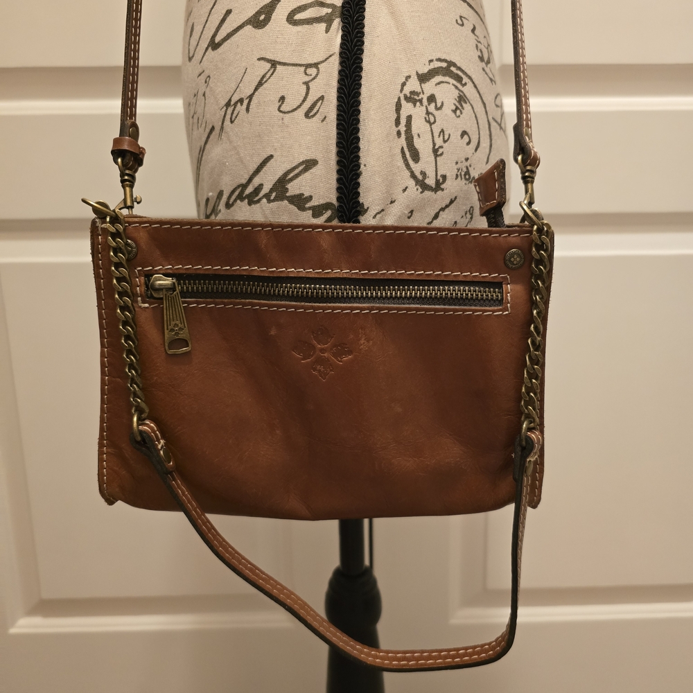 Patricia Nash Crossbody Purse With 2 Straps Cognac